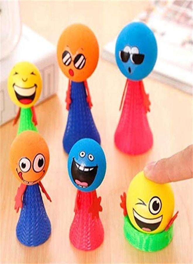 oramsa Assorted Jumping Jack Toy - Bounce The Fun with Cute, Funny Expressions - Return Gifts for Kids Toys (Pack of 3 - Multiclour) - Image 2